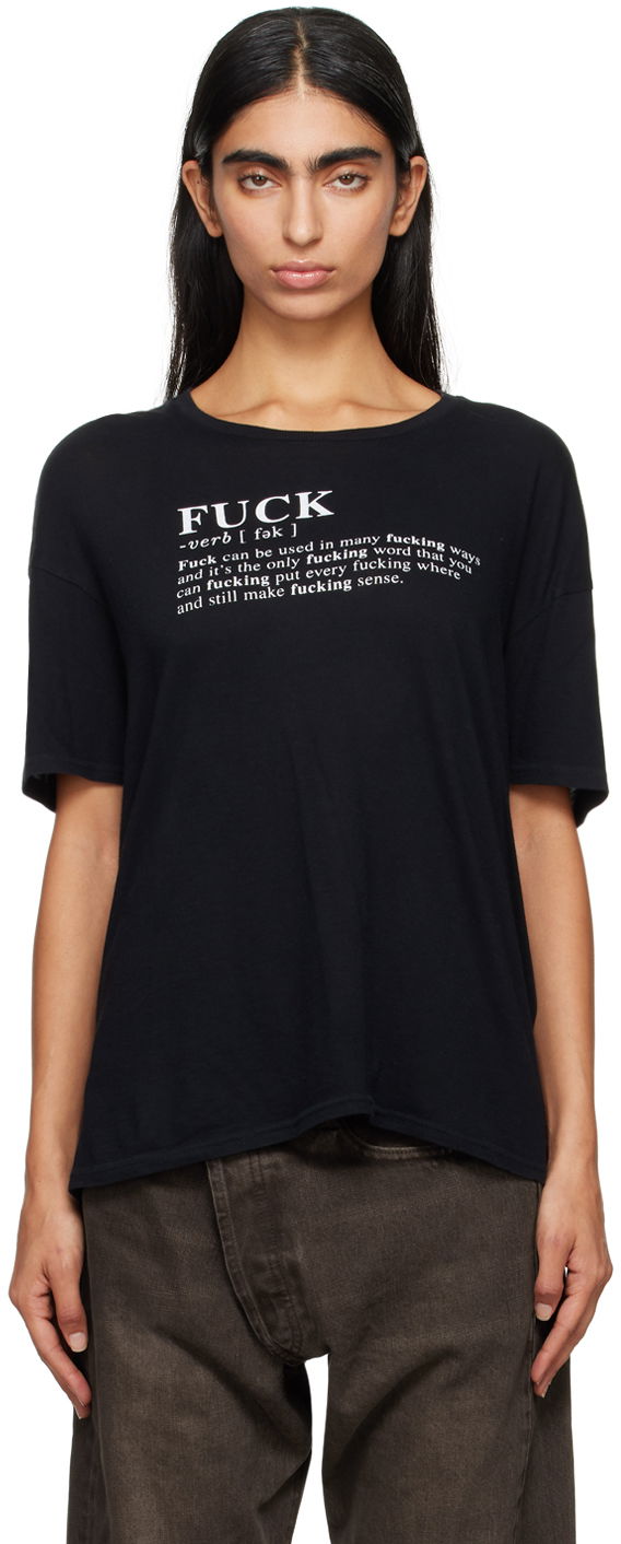Тениска R13 R13 'Fuck Definition' T-Shirt Черно | R13WK141-K115A, 0