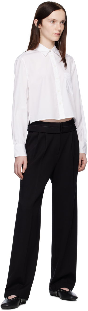Риза rag & bone Rag & Bone Maxine Jewel Cropped Shirt Бяло | WAW24HA031CU31, 3