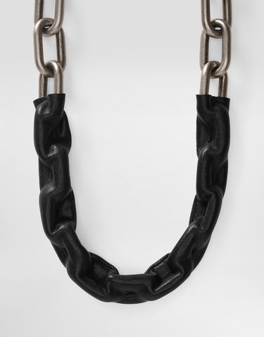 Раници и чанти Dolce & Gabbana Leather Wrapped Chain Bag Strap Черно | BI3429AW1188Z882, 1
