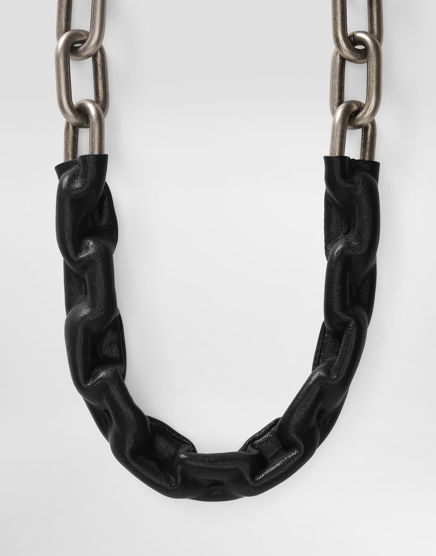 Раници и чанти Dolce & Gabbana Leather Wrapped Chain Bag Strap Черно | BI3429AW1188Z882, 1