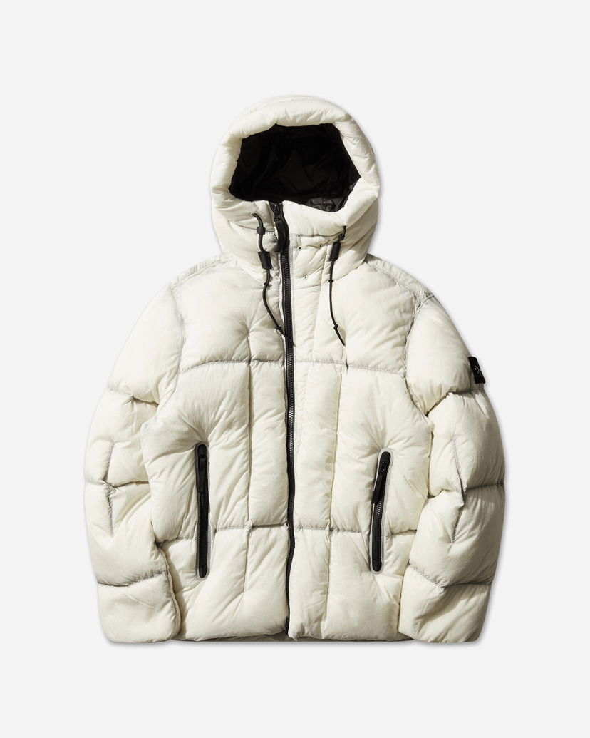 Пухо яке Stone Island Seam Faded Light Nylon Tela Down Jacket Бяло | L1S154100016S0302 V0093