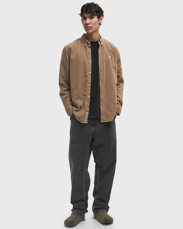 Риза Carhartt WIP Madison Long Sleeve Corduroy Shirt Бежово | I030580-1OY.XX, 2