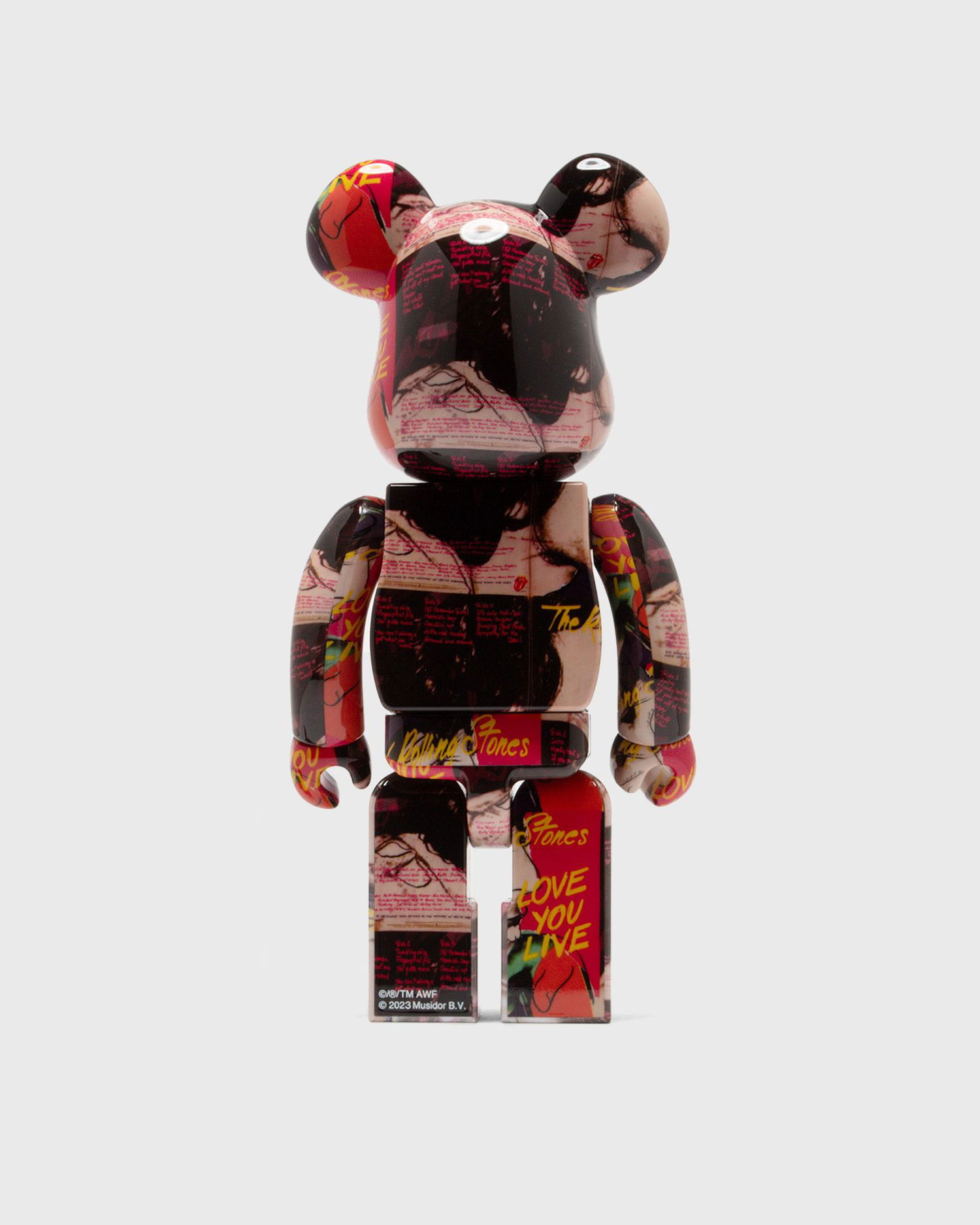 Колекционерско Medicom Toy ANDY WARHOL X THE ROLLING STONES LOVE YOU LIVE 1000% BE@RBRICK Figure Многоцветен | MED1403, 1