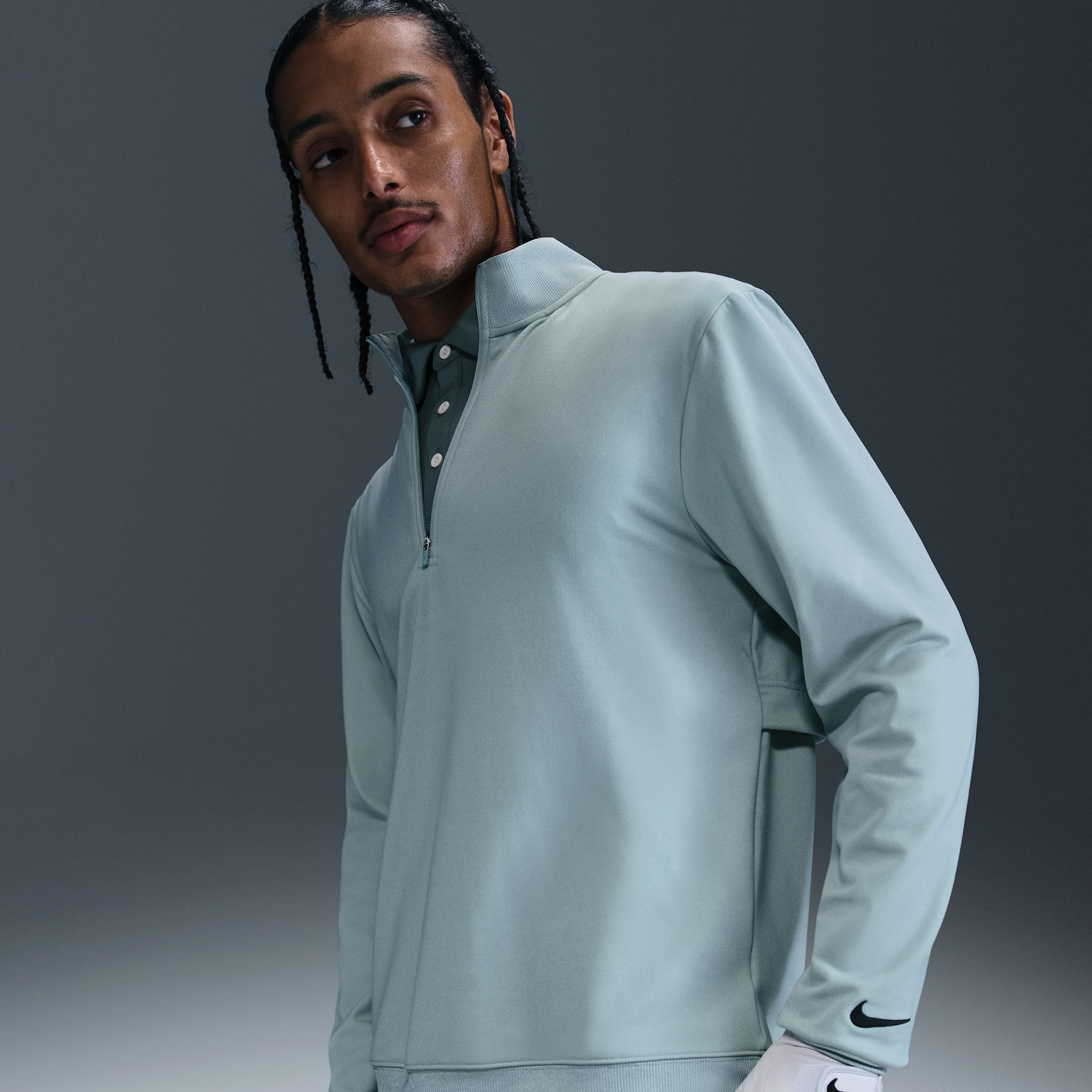 Суитчър Nike Nike Tour Golf 1/2 Zip Top Зелено | FZ7522-395, 0
