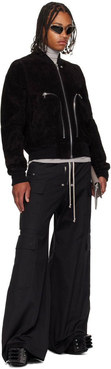 Яке бомбър Rick Owens Rick Owens Concordians Bauhaus Suede Flight Jacket Черно | RU02E1749 LCS, 3