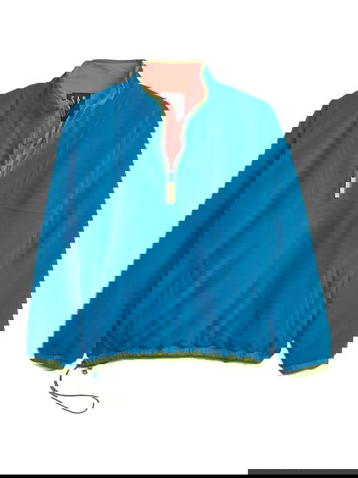 Суитчър GAP Re-Issue × Sean Wotherspoon Recycled Reversible Half-Zip Pullover Blue/Multi Синьо | 837649, 0