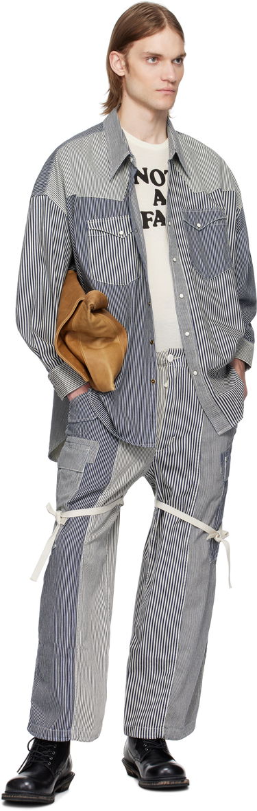 Риза R13 R13 Oversized Cowboy Shirt Синьо | R13MD028-D212A, 3