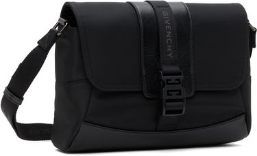 Чанта през рамо Givenchy Technical Canvas and Leather Small G-Trail Messenger Bag Черно | BKU052K1X0001, 1