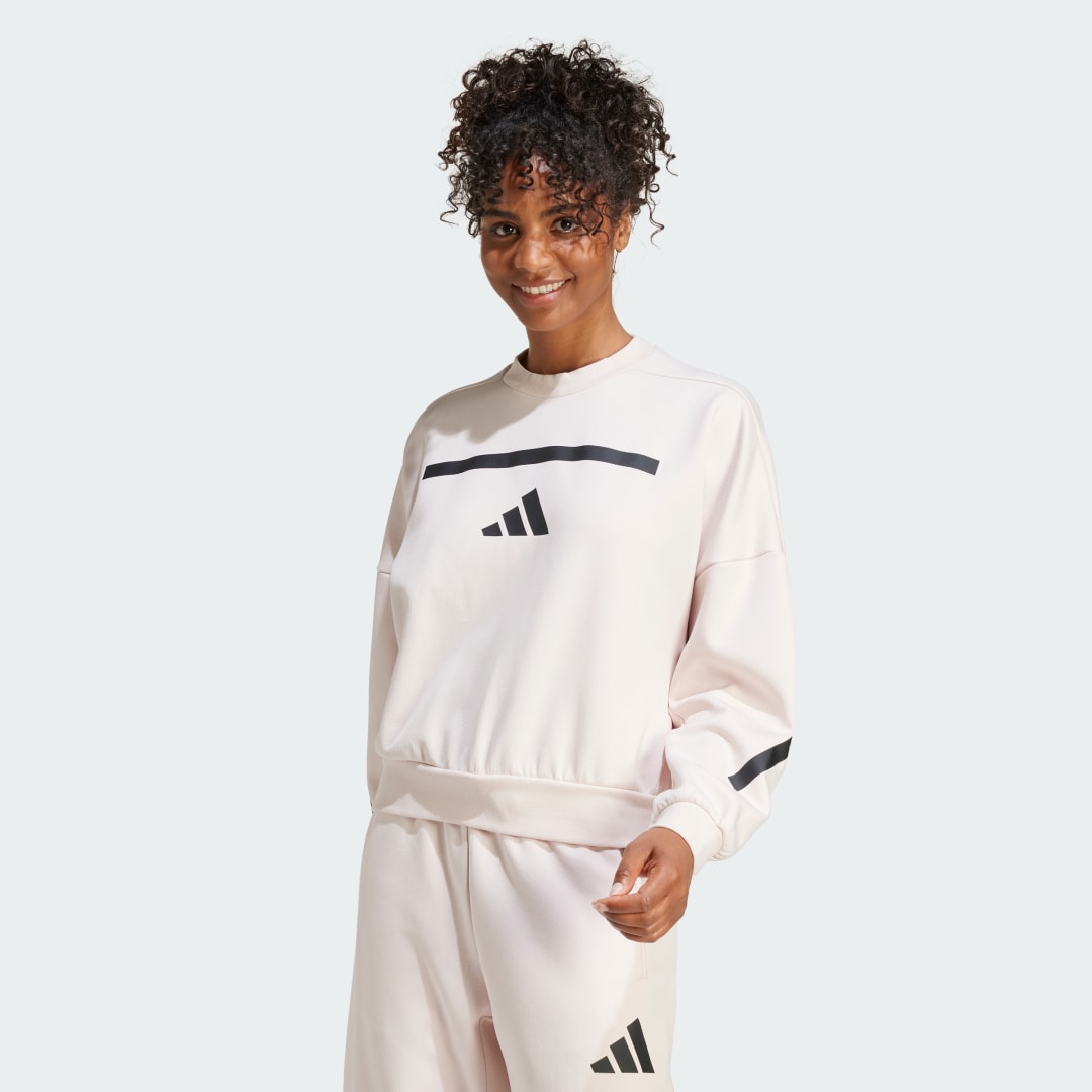 Суитчър adidas Performance Z.N.E. Sweatshirt Розово | JF4783, 0