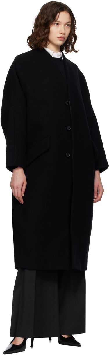 Палта Maison Margiela MM6 Maison Margiela Wool Felt Overcoat Черно | S52AA0192 M35469, 3