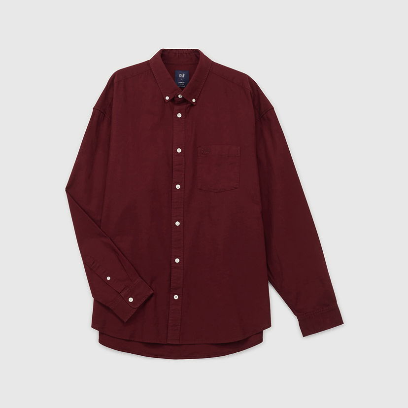 Риза GAP Shirt Standard Logo Oxford Shirt Noir Red XL Червено | 887258-04