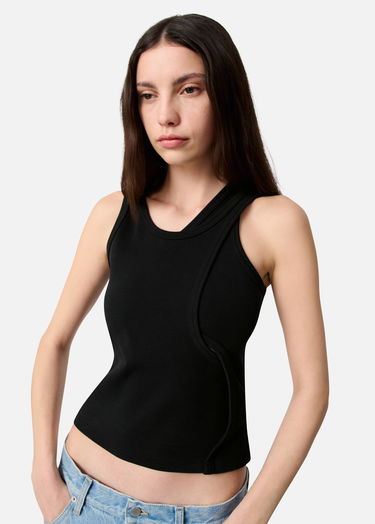 Потник AXEL ARIGATO Rina Ribbed Layered Tank Top Черно | A3422002, 5