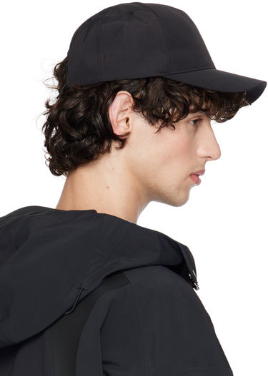 Шапка с козирка HELIOT EMIL Haploid Logo-Appliquéd Shell Baseball Cap Черно | HE_16_96_BLK01, 2