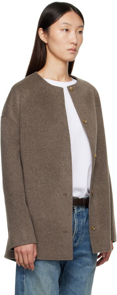 Палта Loulou de Saison Loulou de Saison Dunne Wool Short Coat Сиво | DUNNE, 4