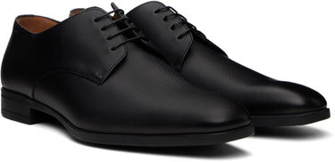 Облекло BOSS BOSS Structured Leather Derbys Черно | 50499843, 3