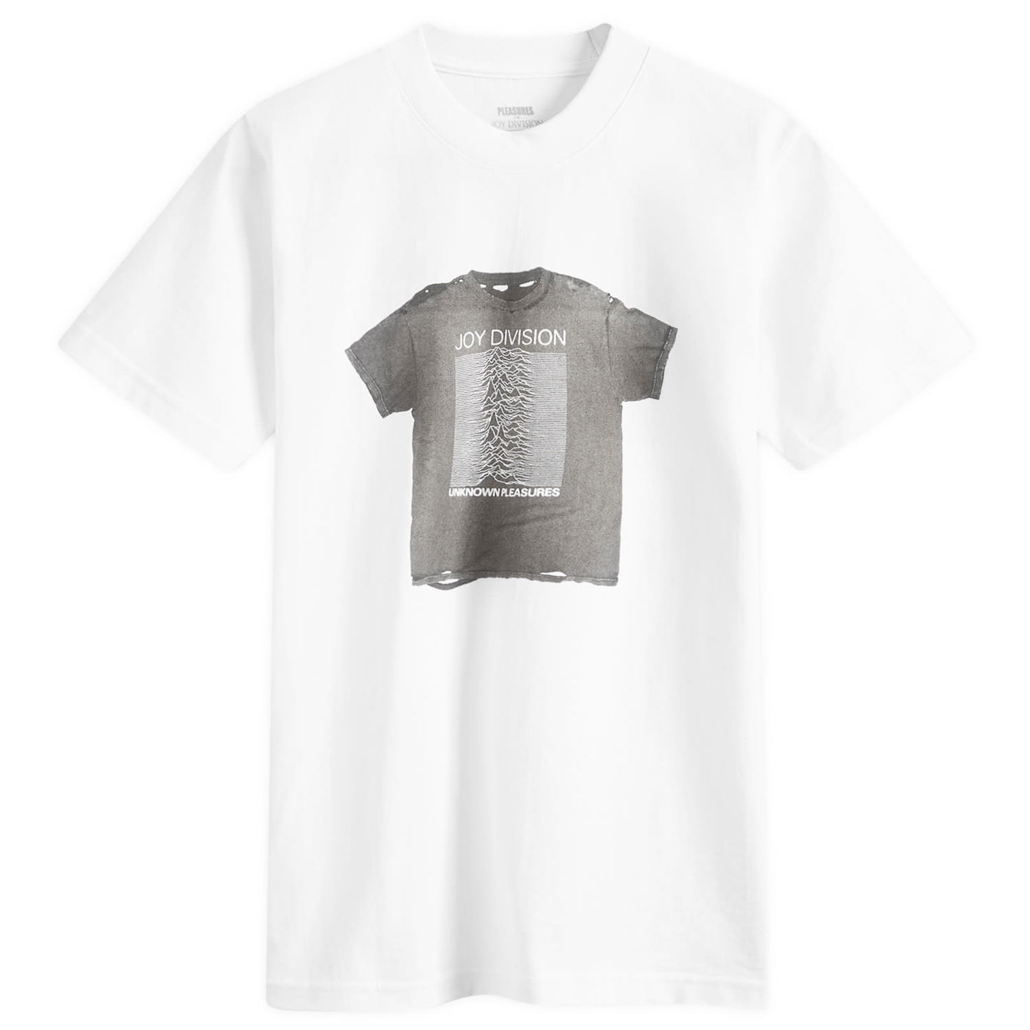 Тениска Pleasures Broken In Бяло | P24JD016-WHT, 0