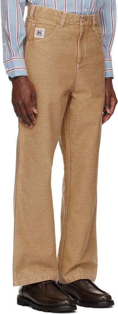 Карго панталони Bode Bode Embroidered Knolly Brook Trousers Бежово | MRS25BT020, 1