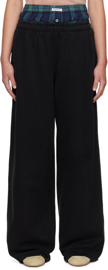 Спортни панталони Acne Studios Acne Studios Layered Sweatpants Черно | AK0914-, 0