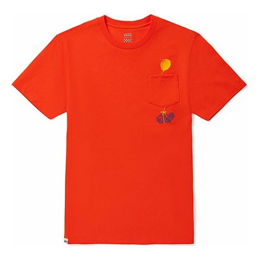 Тениска Vans Short Sleeve T-Shirt With Pocket Червено | VN0A5F2E9D2, 0
