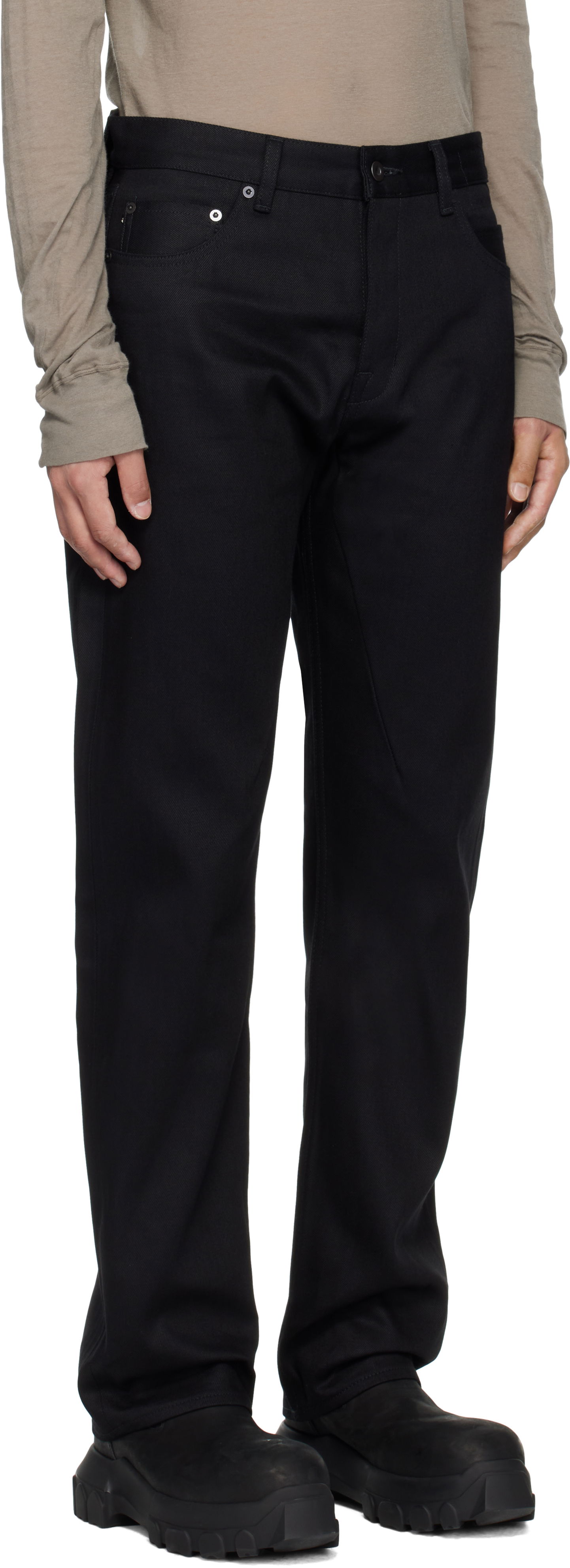 Дънки Rick Owens Rick Owens DRKSHDW Hollywood Kurdt Jeans Черно | DL01E6399 BLKJP, 1