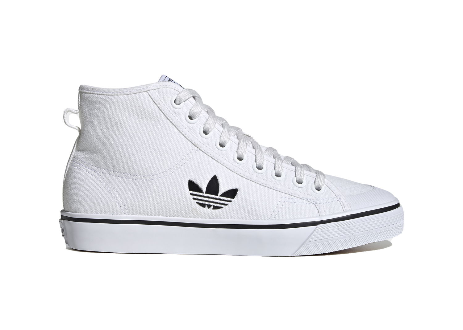 Кецове и обувки adidas Originals Nizza Hi Cloud White Black Бяло | FW8351, 0
