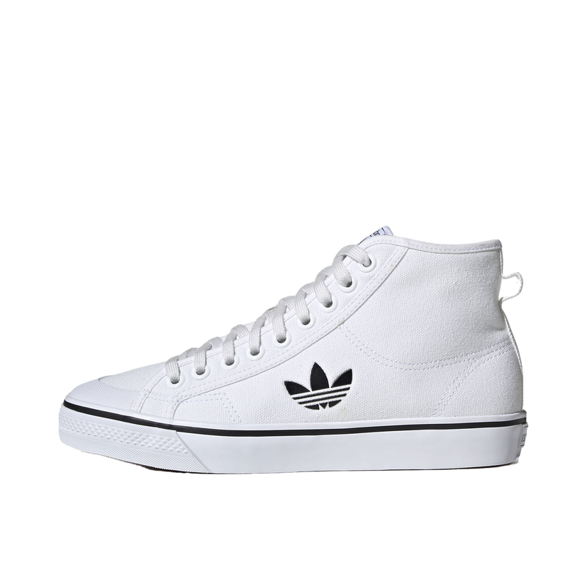 Кецове и обувки adidas Originals Nizza Hi Cloud White Black Бяло | FW8351