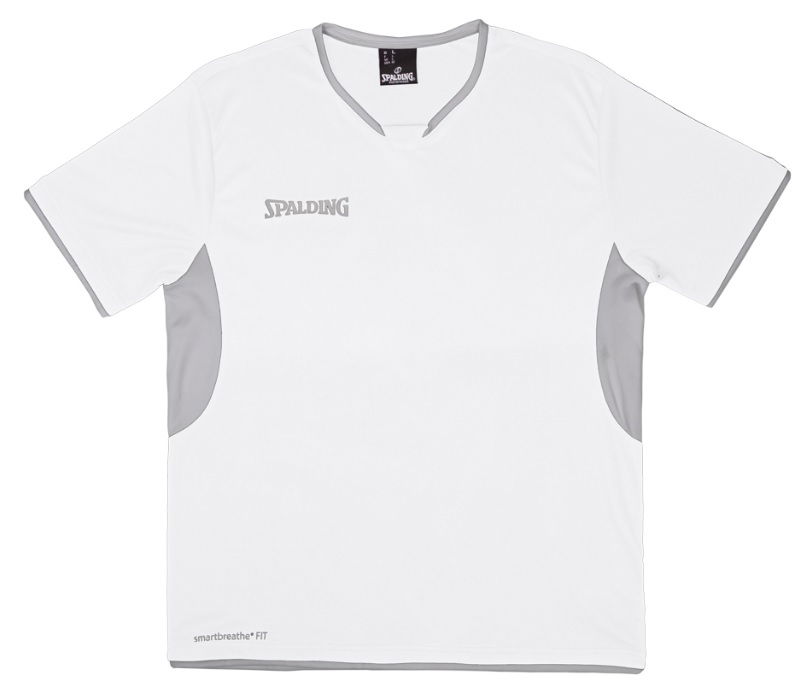 Фланелка Spalding Shooting Shirt smartbreathe® FIT Бяло | 40221409-whitesilvergrey, 0
