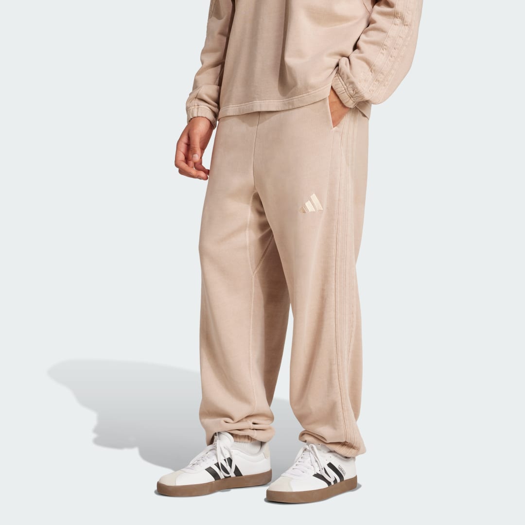 Спортни панталони adidas Performance ALL SZN French Terry Washed Loose Pants Бежово | JN0619, 0