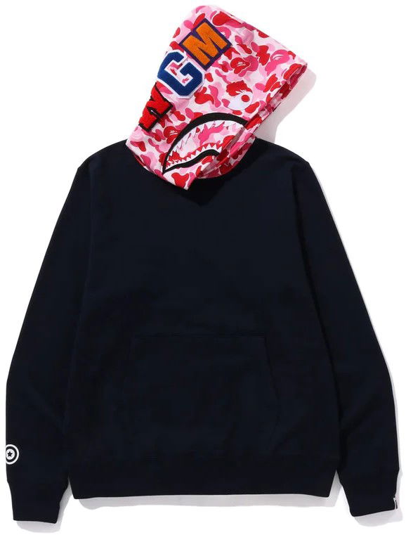 Суитчър BAPE ABC Camo Shark Pullover Hoodie Navy Velikost: S Черно | 0ZXSWM114006L-NVY, 0