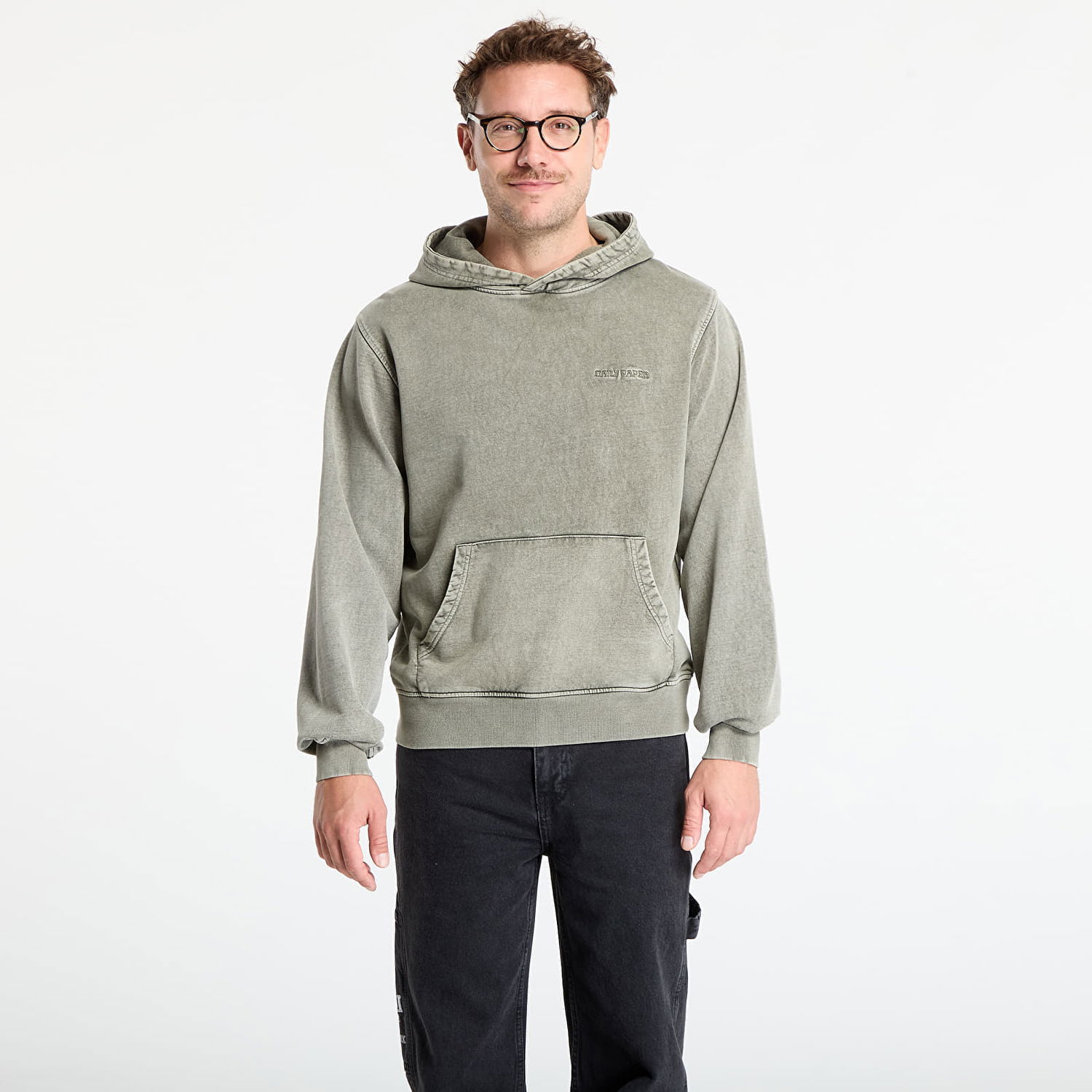 Суитчър DAILY PAPER Daily Paper Dias Washed Hoodie Зелено | 2522036, 0