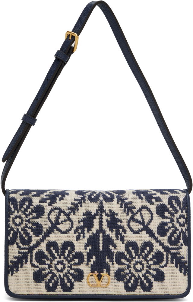 Valentino Garavani VLogo Signature Jacquard Flowers Bag