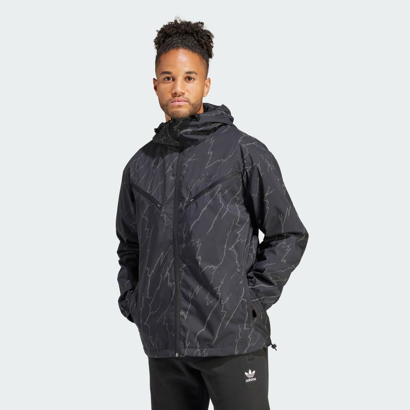 Яке adidas Originals Montreal Allover Print Windbreaker Черно | IM9878