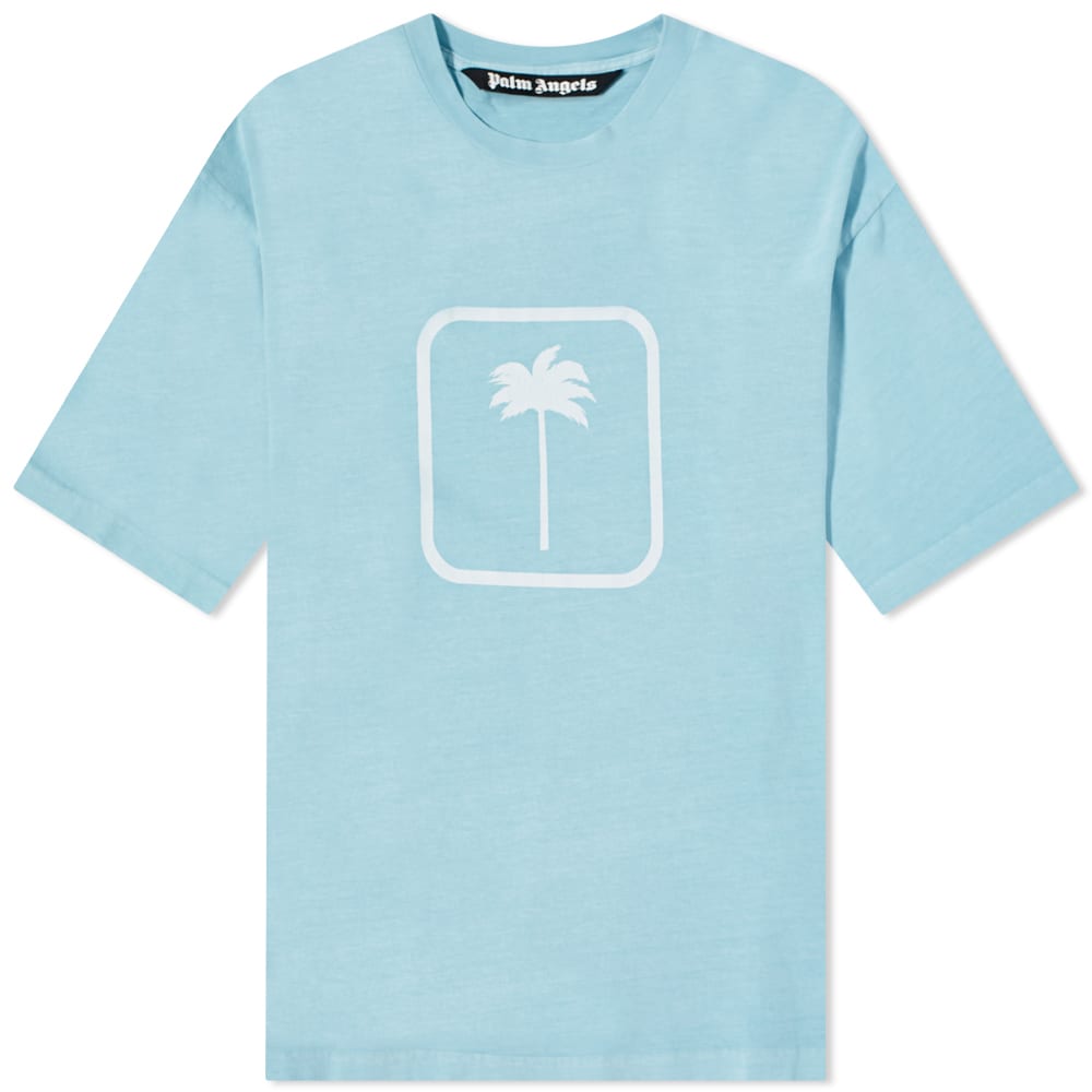 Тениска Palm Angels Tonal Palm Oversized Tee Синьо | PMAA066F21JER0044343, 0