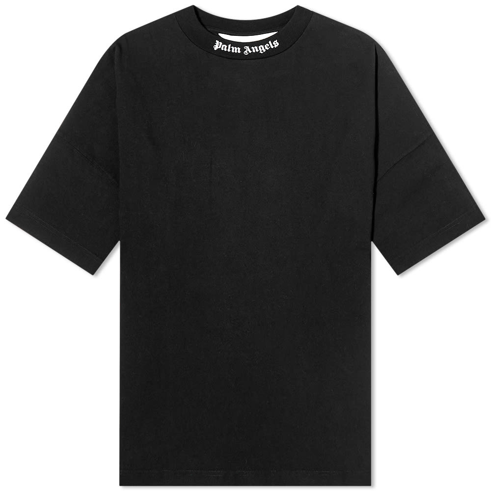 Тениска Palm Angels Classic Logo Oversized Tee Черно | PWAA023C99JER0021001, 0