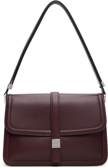 Чанта през рамо Max Mara Bianca Leather Shoulder Bag Бургунди | 2524516172600, 0
