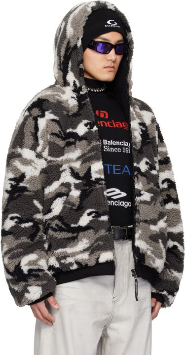 Яке бомбър Balenciaga Balenciaga Ski Zip-Up Fleece Hoodie Многоцветен | 809469-TPQ11-1240, 1