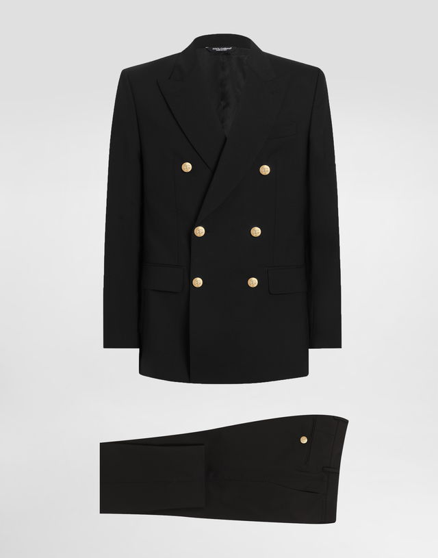 Dolce & Gabbana Double-breasted Martini-fit Wool Suit 58