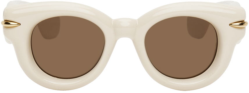 Слънчеви очила Loewe Off-White Inflated Round Sunglasses Бяло | LW40118I 192337149870, 0