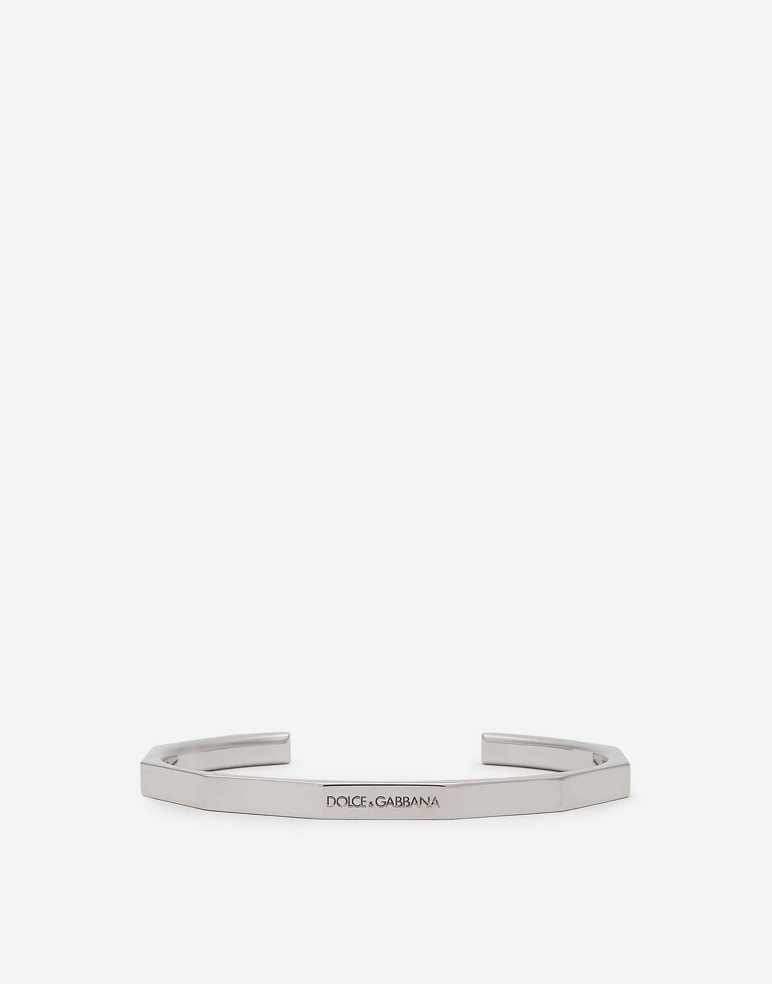 Гривна Dolce & Gabbana Men's Silver Metal Logo Bracelet Металик | WBQ5P3W111187655, 0