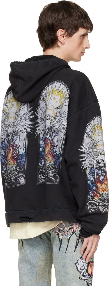 Суитчър Who Decides War Who Decides War Distressed Stained Glass Skull Hoodie Многоцветен | 1110570002FW25, 2