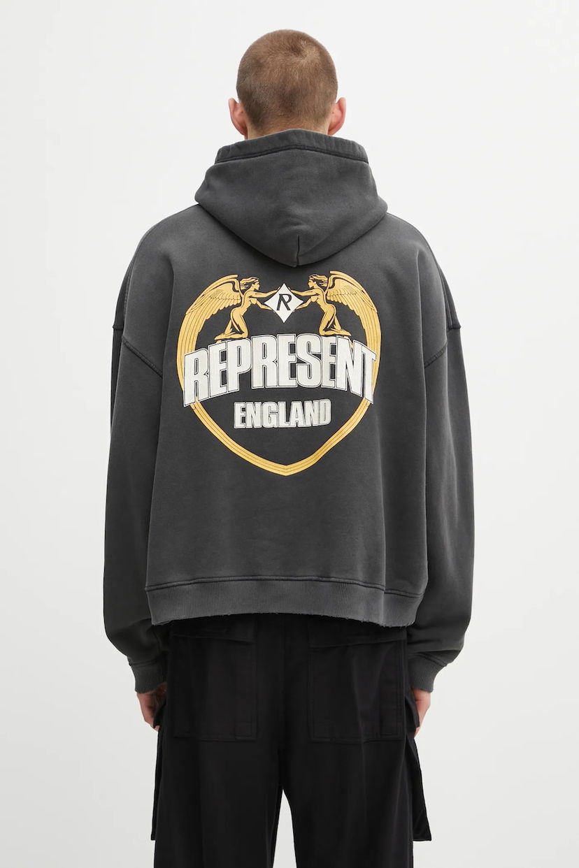 Суитчър Represent Clo Represent Legacy Crest Hoodie Сиво | MLM100368