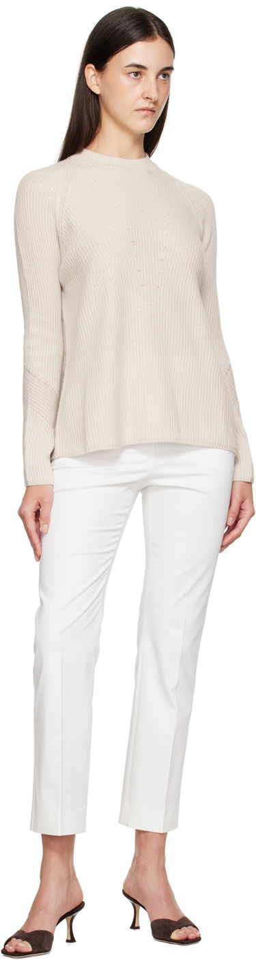 Панталони Max Mara Max Mara Okra Cropped Trousers Бяло | 2511131072600, 3