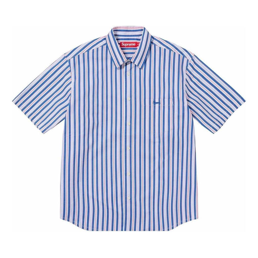 Риза Supreme Loose Fit Multi Stripe Shirt Синьо | SUP-SS24-215