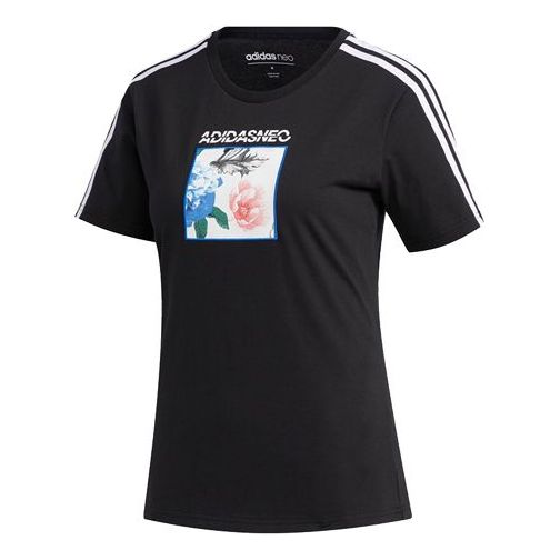Тениска adidas Originals Neo Faves Graphic Short Sleeve T-Shirt Черно | FP7324, 0