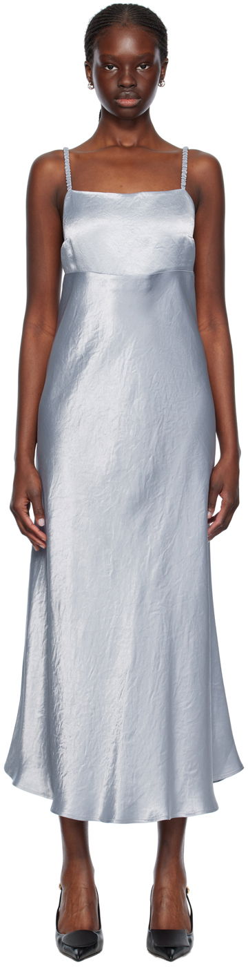 Pокля Max Mara Max Mara Leisure Midi Slip Dress Синьо | 2416221088600, 0