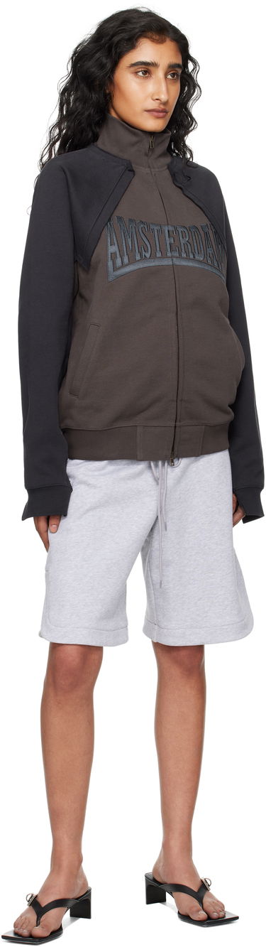 Яке VETEMENTS VETEMENTS Patched Zip-Up Jacket Кафяво | UH76ZU760CB, 3