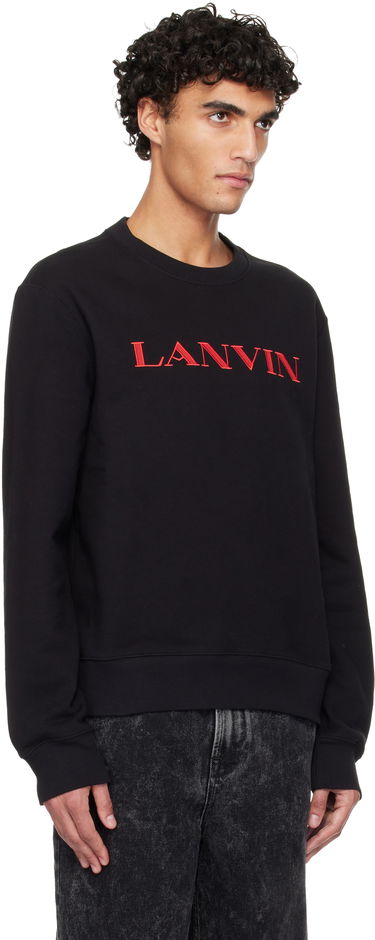 Суитчър LANVIN 'Lanvin Embroidered' Cotton Sweatshirt Черно | RM-SS0001-F300-H25, 1