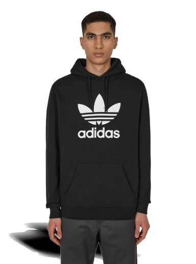 Суитчър adidas Originals Trefoil Hooded Sweatshirt Черно | H06667 001