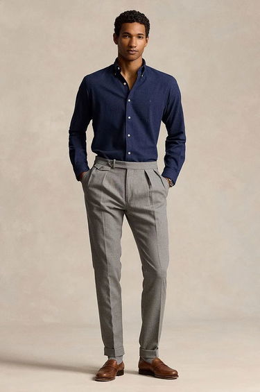 Риза Polo by Ralph Lauren Slim Fit Button-Down Shirt Тъмно синьо | 710953354, 2