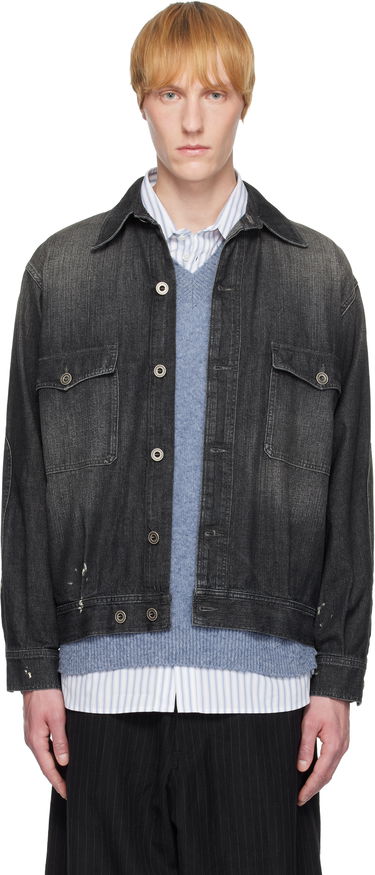 Яке Maison Margiela Maison Margiela Distressed Denim Jacket Черно | S50AM0649 M30025, 0
